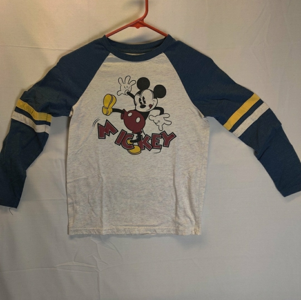 Disney Mickey Mouse Boy's Raglan Sleeve Size XL 14 Lightweight Casual